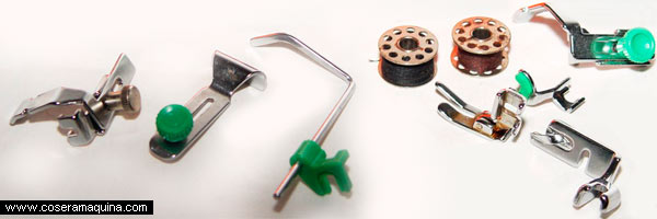 Accesorios recambios repuestos y piezas máquinas de coser